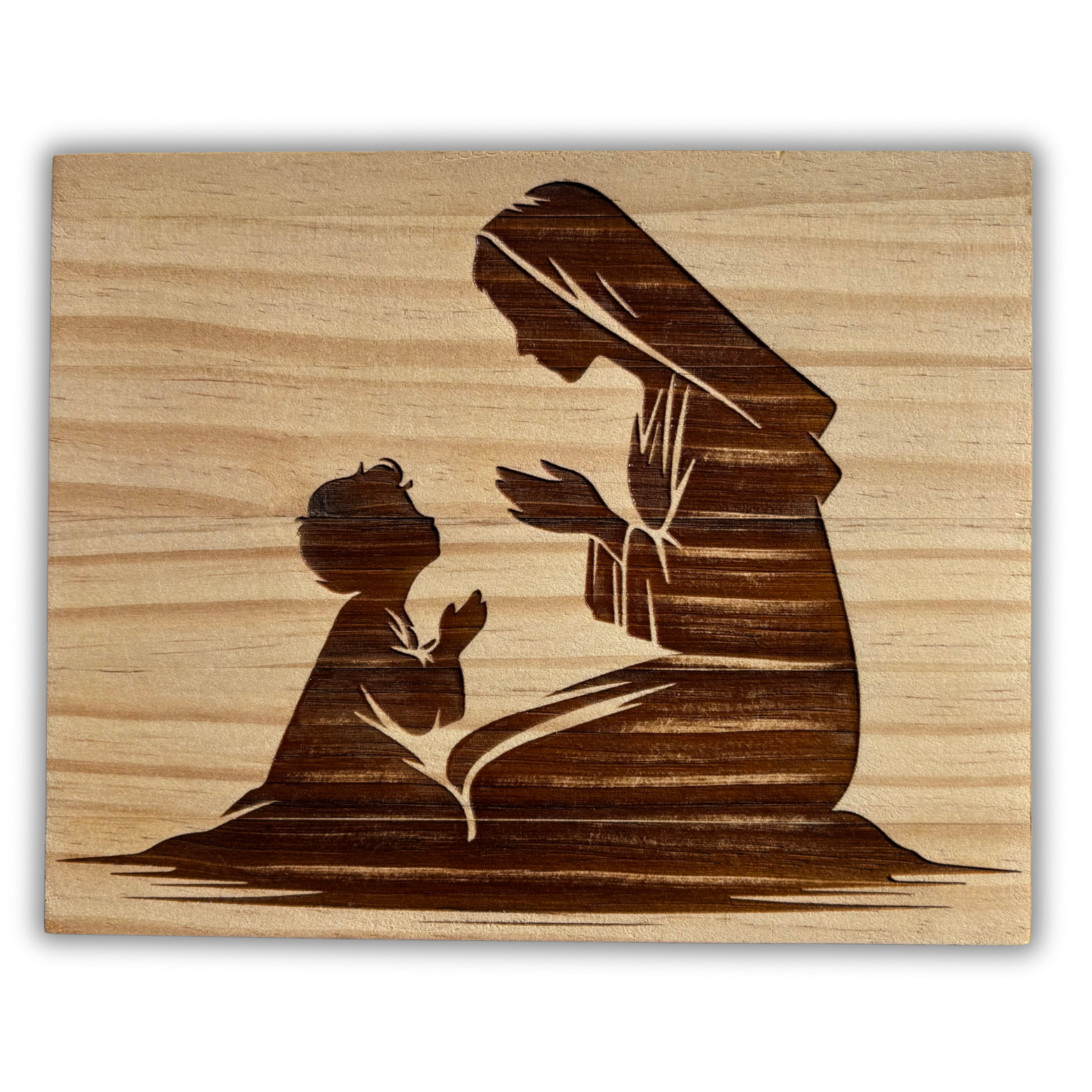 Virgen rezando con Jesús